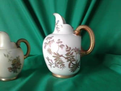 SOLD Large Worcester blush ivory jug - Image 2