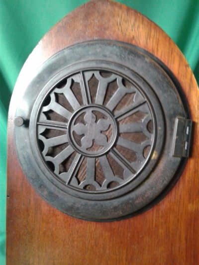 Edwardian mahogany cased lancet clock - Image 3