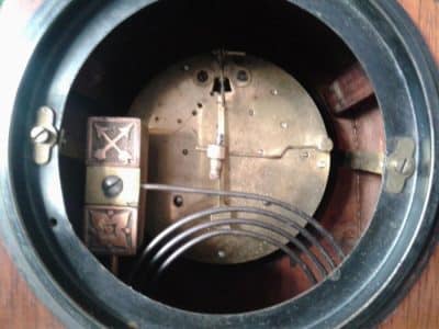 Edwardian mahogany cased lancet clock - Image 4