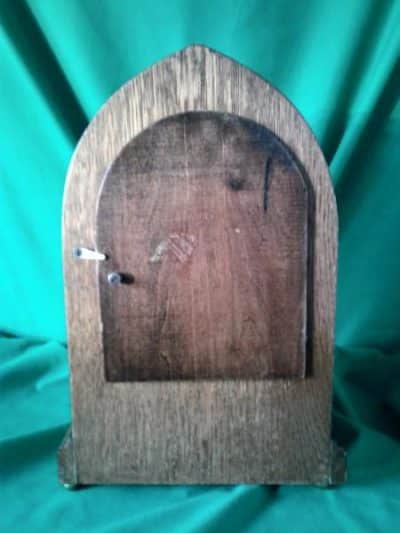 SOLD Edwardian oak cased lancet clock - Image 3