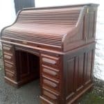 Rare Victorian Mahogany Roll Top Desk 19th century Antique Desks