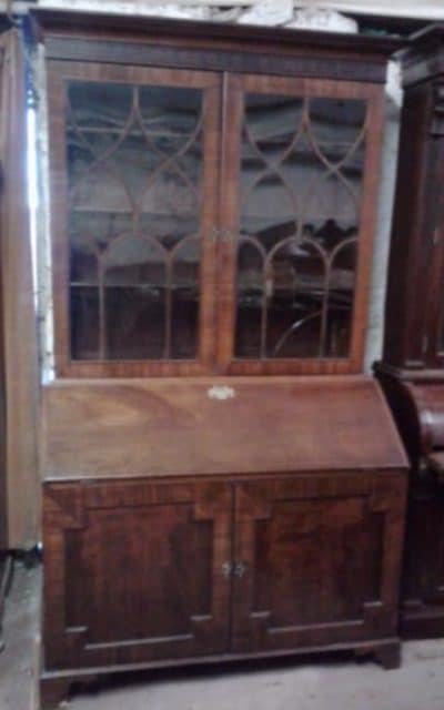  Georgian Mahogany Bureau Bookcase 18th Cent Antique Bookcases 4