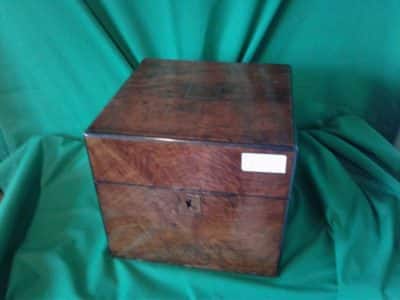Victorian burr walnut decanter box set. Antique Antique Furniture 6