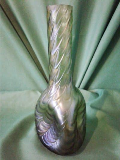 Loetz iridescent spill vase Antiques Scotland Collectors Glass 4