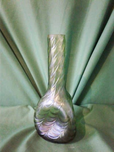 Loetz iridescent spill vase