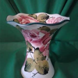Scottish Wemyss Lady Eva vase (Roses) Antiques Scotland Antique Ceramics 3