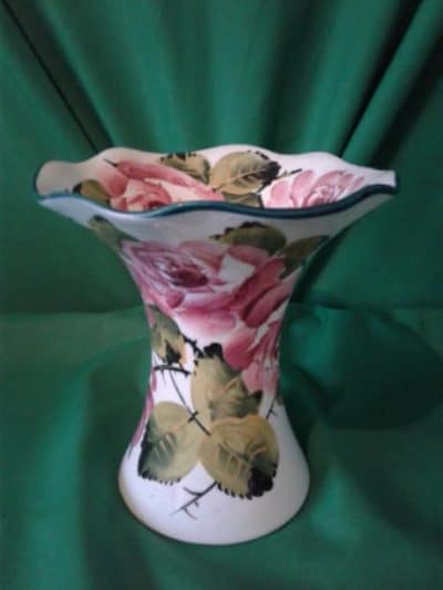 Scottish Wemyss Lady Eva vase (Roses) Antiques Scotland Antique Ceramics 3
