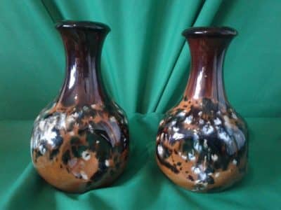 pr Scottish Pottery Dunmore vases
