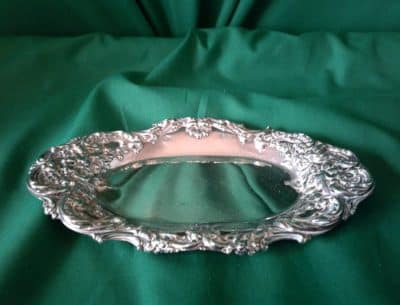 SOLD Small Edwardian Silver tray Antiques Scotland Bronzes Silver Metals 3