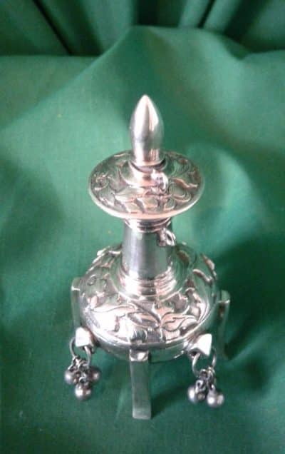 SOLD Chinese silver scent bottle. Circa 1890 19th century Bronzes Silver Metals 5