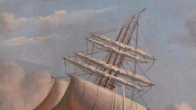V Dybdal huge Oil on Canvas (19th century) - Image 5