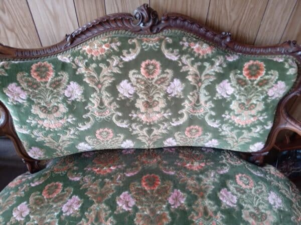 FRENCH VICTORIAN SETTEE 1880 - Image 2