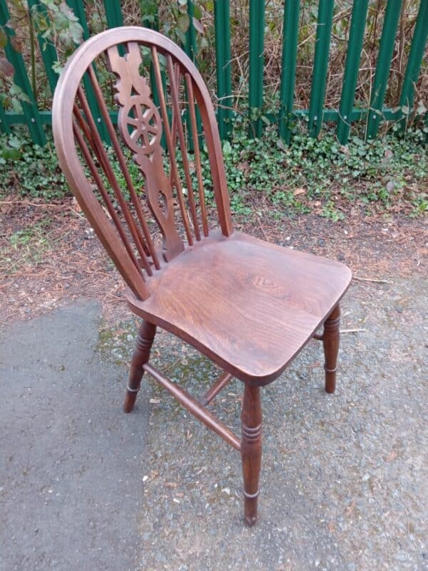 ONE of THREE COUNTRY STYLE CHAIRS. ASH & ELM