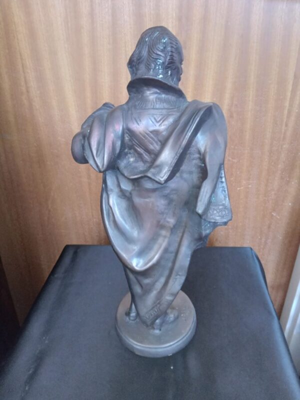A GOOD BRONZE OF THE BARD--WILLIAM SHAKESPEARE. Victorian - Image 5