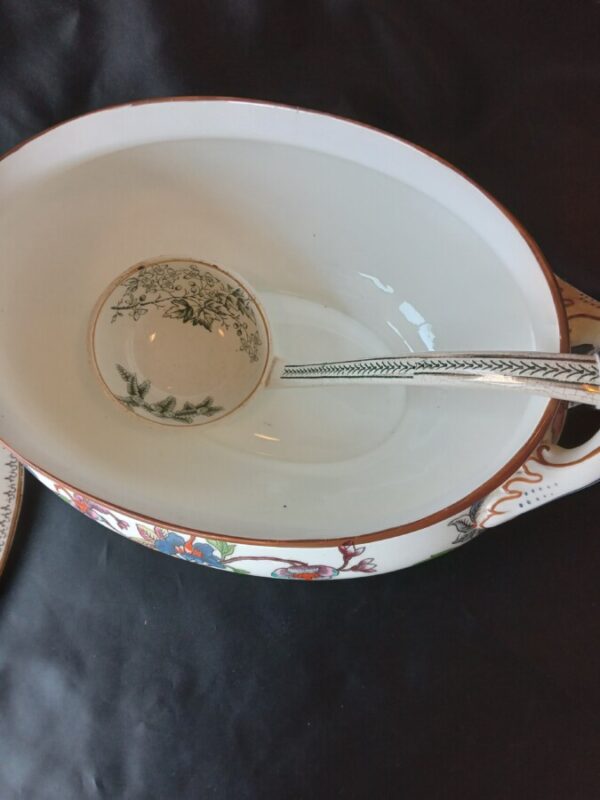 COALPORT SOUP TUREEN with LADLE ( not matching) - Image 2