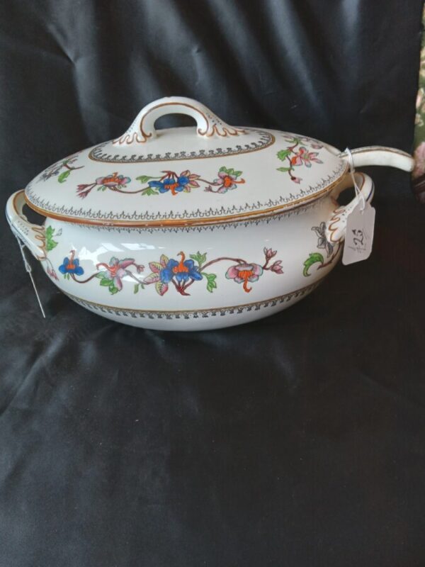 COALPORT SOUP TUREEN with LADLE ( not matching) - Image 5