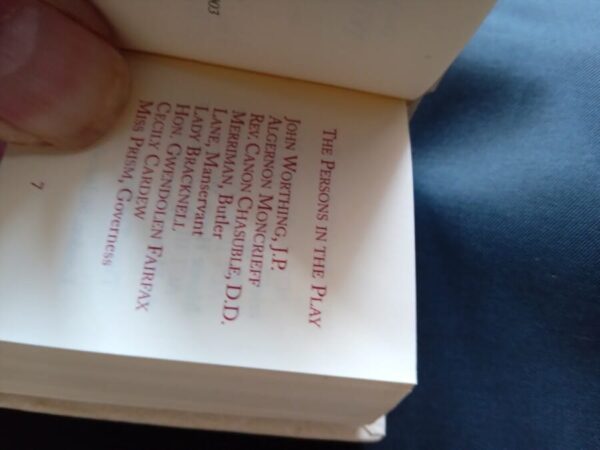 OSCAR WILDE'S THE IMPORTANCE of BEING EARNEST in Miniature. - Image 2