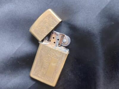 A BRASS ‘ZIPPO’ LIGHTER 1940’s Antique Collectibles 5