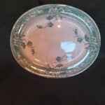 A LARGE MEAT (TURKEY) PLATE. VICTORIAN, STAFFORSHIRE (R.H.& S) Antique Ceramics