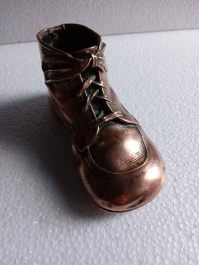 A DELIGHTFUL VICTORIAN COPPER BOOT PEN HOLDER/DESK TIDY! 1880's - Image 2