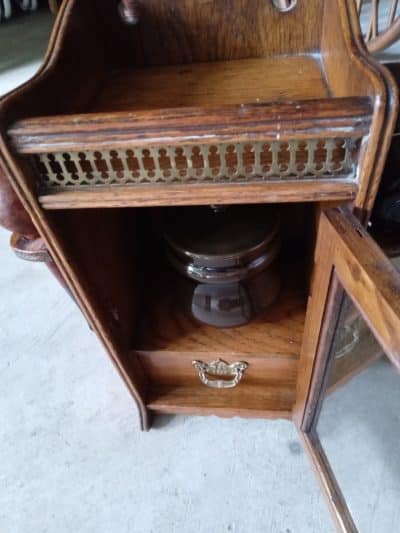 A COMPLETE ( YES-COMPLETE ) SMOKERS CABINET--A RARE FIND! - Image 2
