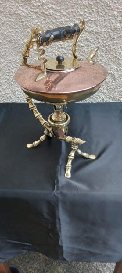 A very Nice ART-NOUVEAU Copper/Brass Kettle. So Different! Antique Collectibles 4