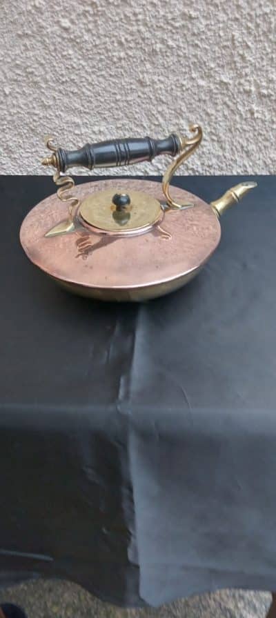 A very Nice ART-NOUVEAU Copper/Brass Kettle. So Different! Antique Collectibles 7