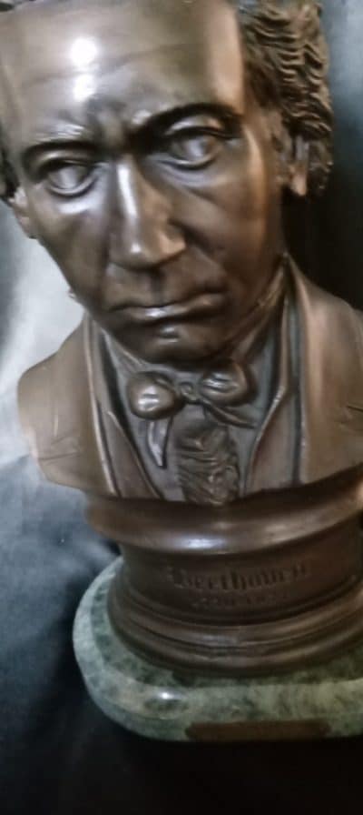 SUPERB BRONZE of LUDWIG VAN BEETHOVEN.   EDWARDIAN PERIOD - Image 2