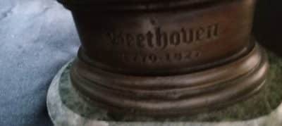 SUPERB BRONZE of LUDWIG VAN BEETHOVEN.   EDWARDIAN PERIOD - Image 3
