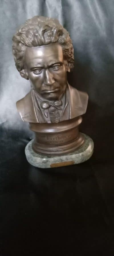 SUPERB BRONZE of LUDWIG VAN BEETHOVEN.   EDWARDIAN PERIOD Antique Collectibles 3