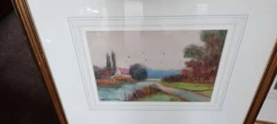 A PAIR OF RIVERSIDE  SCENES. East Anglia (Essex/Suffolk/Norfolk) - Image 2