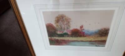 A PAIR OF RIVERSIDE  SCENES. East Anglia (Essex/Suffolk/Norfolk) Antique Art 7