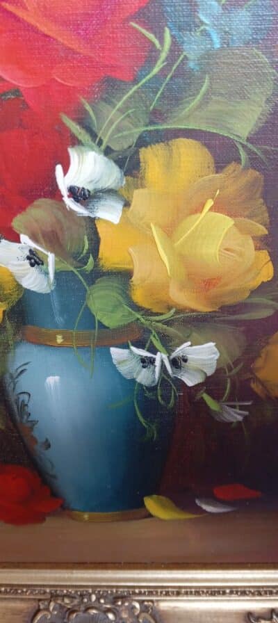 AN OIL on CANVAS Signed Painting. ' FLOWERS TO DELIGHT ' - Image 7