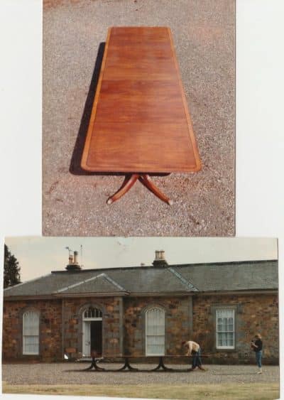20ft Georgian styled four pedistal dining table