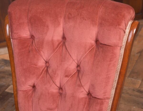Victorian Mahogany Button Back Occasional Chair SAI2117 - Image 2