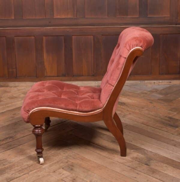 Victorian Mahogany Button Back Occasional Chair SAI2117 - Image 4