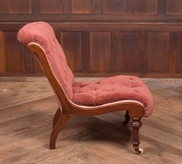 Victorian Mahogany Button Back Occasional Chair SAI2117 - Image 7