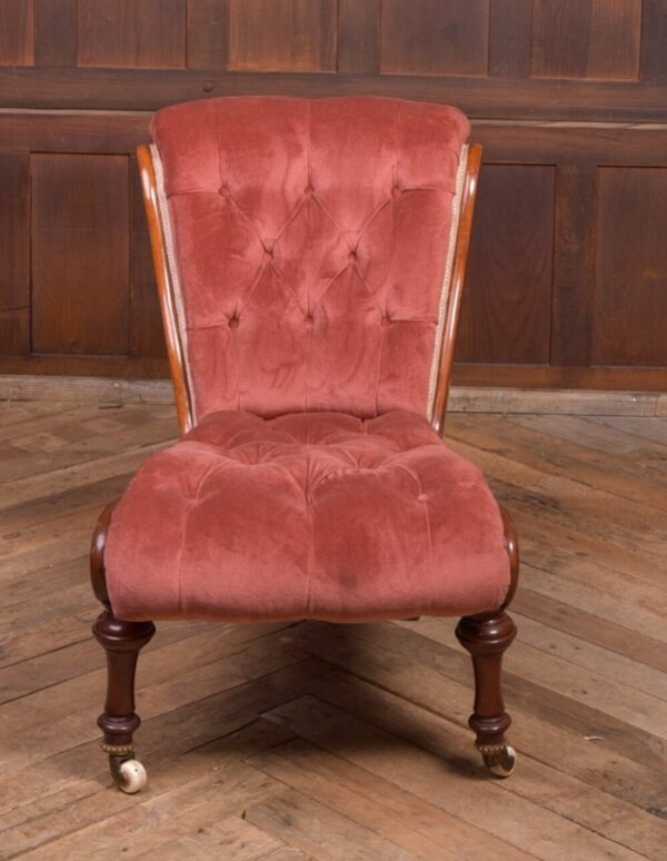 Victorian Mahogany Button Back Occasional Chair SAI2117 - Image 8