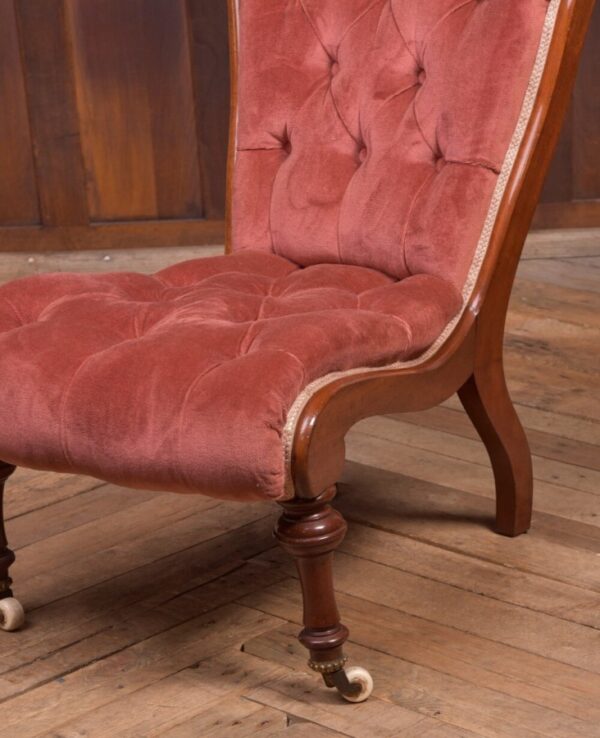 Victorian Mahogany Button Back Occasional Chair SAI2117 - Image 9