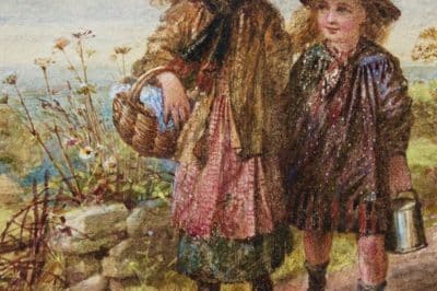 SOLD  William Stephen Colman R.W.S. Watercolor painting. Antiques Scotland Antique Art 6