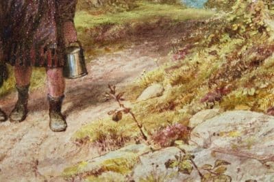 SOLD  William Stephen Colman R.W.S. Watercolor painting. Antiques Scotland Antique Art 7