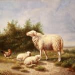 Eugene Verboeckhoven (1815-1893) 19th century Antique Art