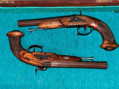 Pair of Le Page of Paris Percussion Duelling Pistols. Military & War Antiques 4