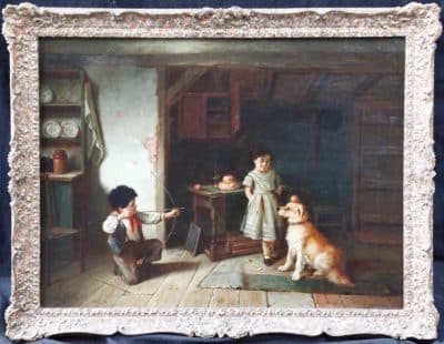 SOLD Walter Hunt Oil over Canvas (1861-1941)