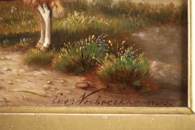 Eugene Verboeckhoven (1815-1893) 19th century Antique Art 11