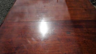 Victorian 2 leaf mahogany dining table - Image 3