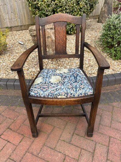 Cotswold School Oak Desk Chair armchair Antique Chairs 3