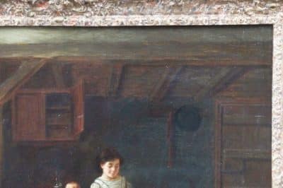 SOLD Walter Hunt Oil over Canvas (1861-1941) - Image 8