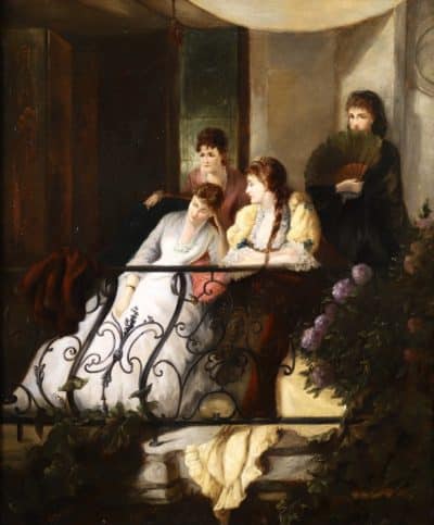 John Monteith (act1885-1903) Oil on canvas 19th century Antique Art 4