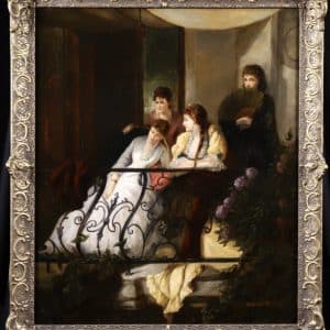 John Monteith (act1885-1903) Oil on canvas 19th century Antique Art